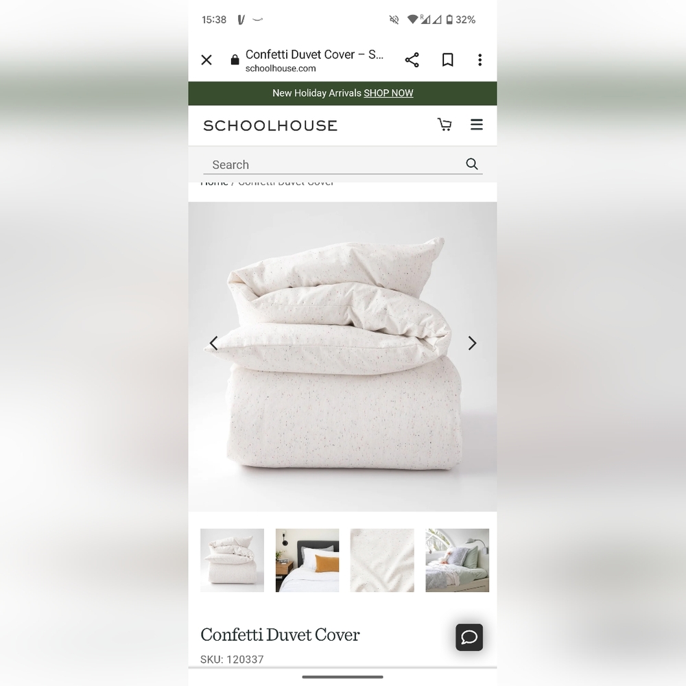 SCHOOLHOUSE King Confetti Duvet Cover